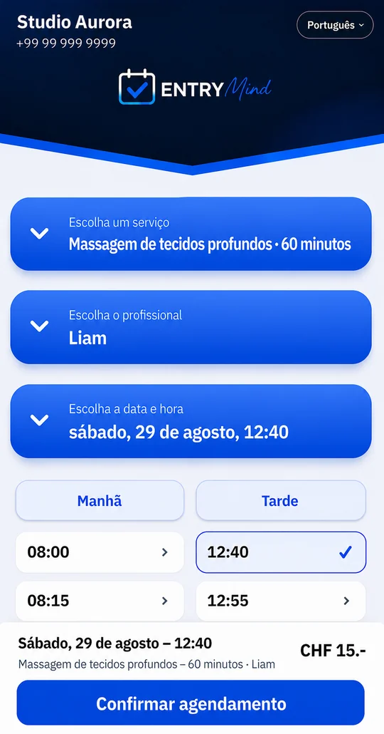 EntryMind — prenotazione online